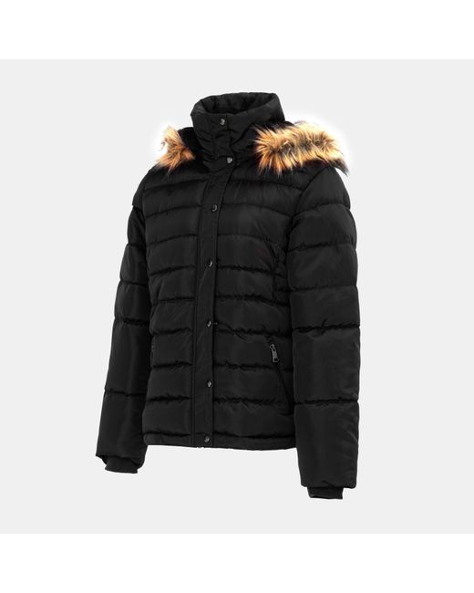 I Saw It First Black Padded Jacket Ladies