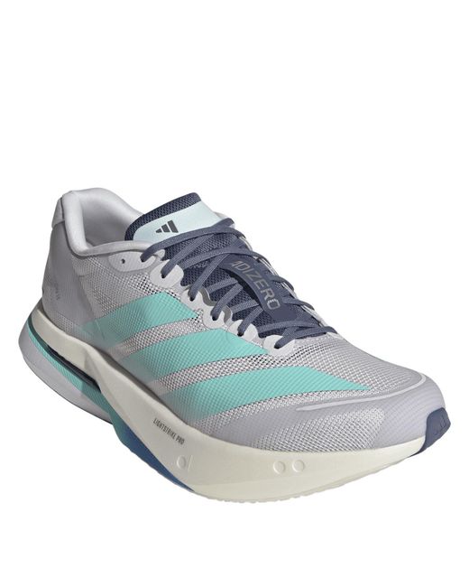 Adidas Blue Adizero Boston 13 Road Running Shoes for men