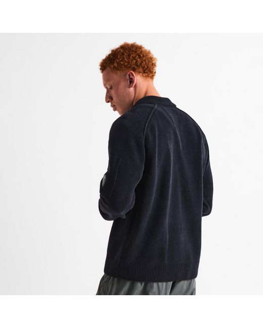 C P Company Blue Cp Chenille Polo Sn64 for men