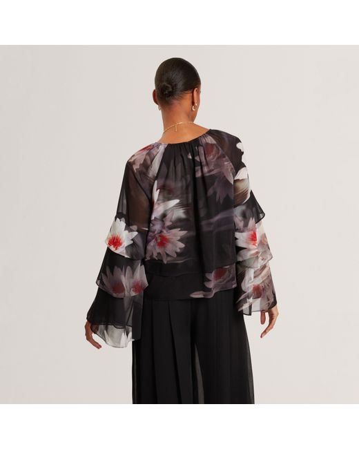 Ted Baker Black Long Sleeve Blouse