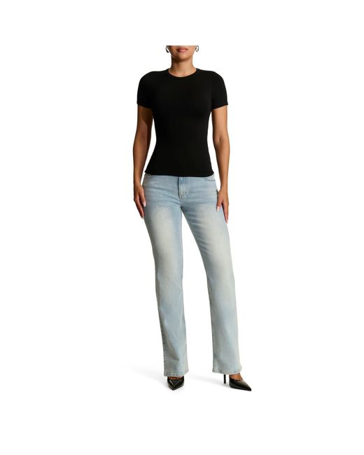 Naked Wardrobe Black Crewneck Top