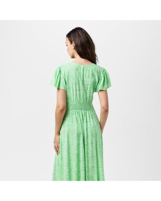 French Connection Green Bernice Tea Dress