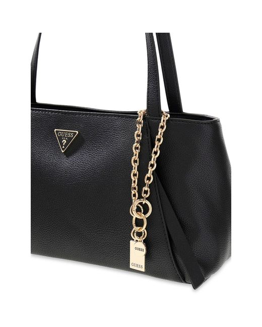 Guess Black Devon Shoulder Satchel Bag