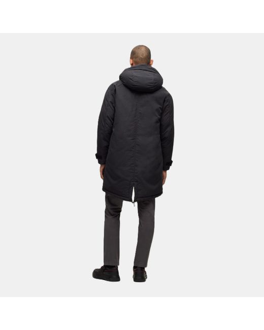 HUGO Black Medium Puffer Jacket for men