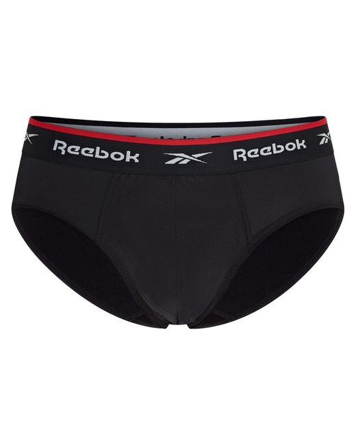 Reebok Black 3 Pack Performance Briefs for men