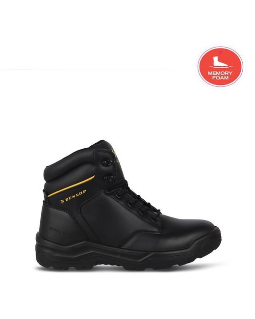 Dunlop Black Dakota Steel Toe Cap Safety Boots for men