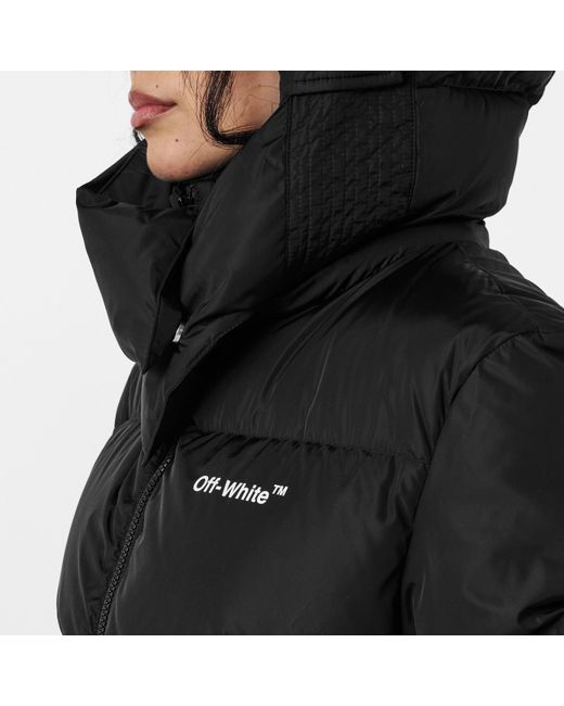 Off-White c/o Virgil Abloh Black Off- Short Puffer Jacket