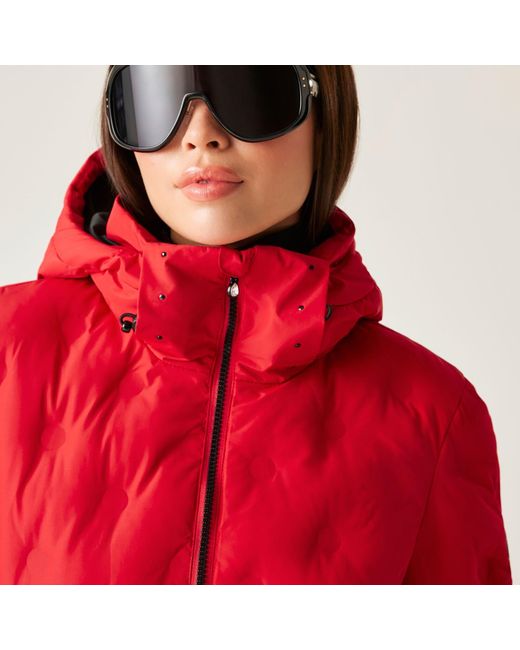 Dare 2b Red Enfold Heat-Sealed Detachable Hood Insulated Waterproof Jacket