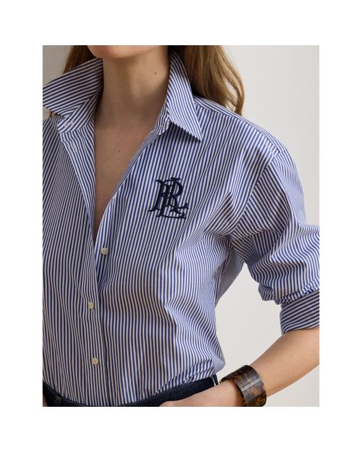 Ralph Lauren Blue Long Sleeve Plain Shirt