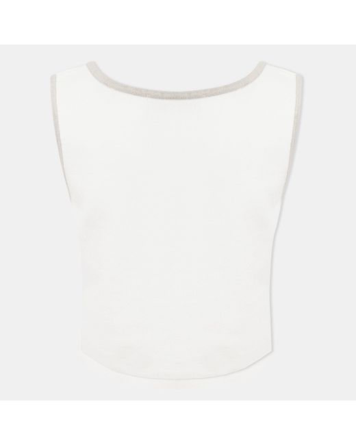 Jack Wills White Speckled Sweater Vest