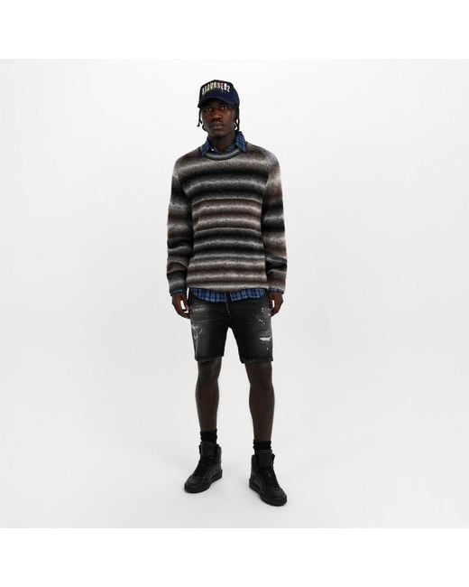 DSquared² Black High-Top Trainers for men