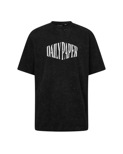 Daily Paper Black Vintage Short Sleeve T-Shirt for men