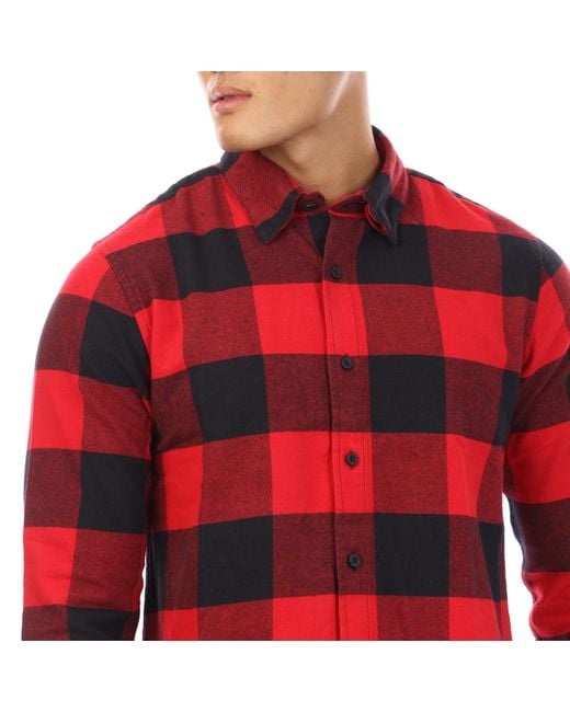 Peter Werth Red Long Sleeve Plain Shirt for men