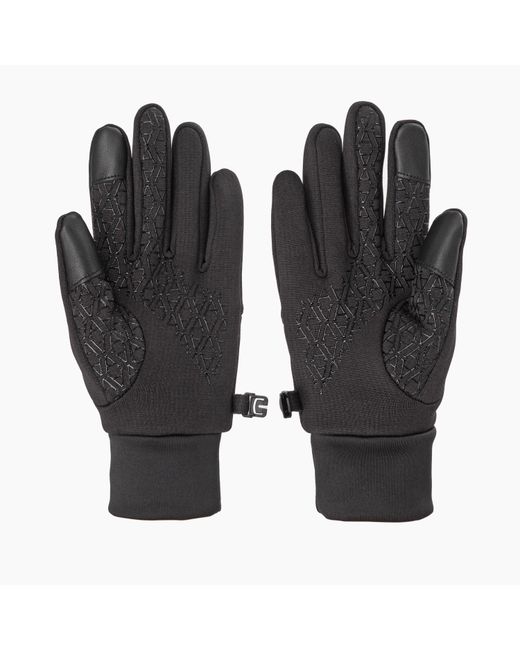 ARCTIC ARMY Black Polar Grip Fleece Glove for men