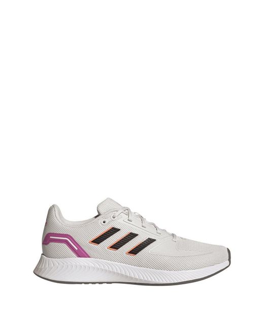 Adidas White Run Falcon 2.0 Running Shoes