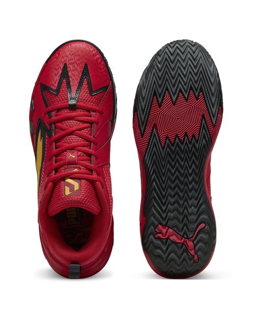 PUMA Red Scoot Zeros Retro Basketball Trainers for men