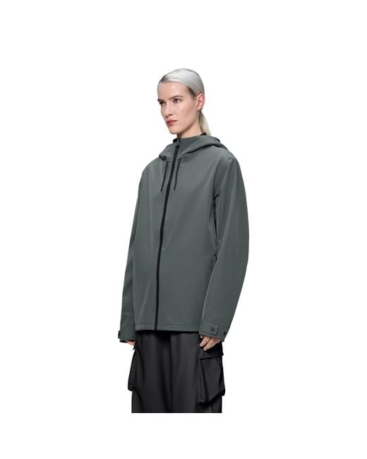 Rains Gray Suva Softshell Waterproof Jacket