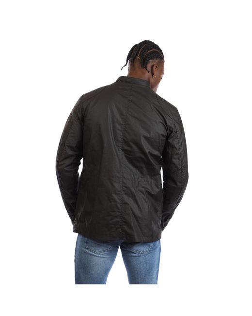 Belstaff Black Waxed Cotton Fieldmaster Jacket for men