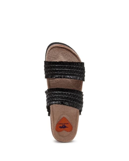 Rocket Dog Black Aruba Raffia Sandal