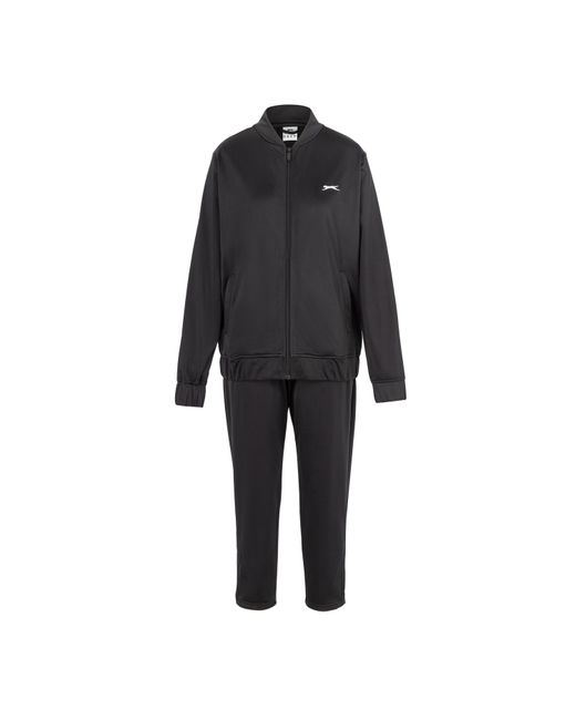 Slazenger 1881 Black Slaz Bomber Tracksuit Top