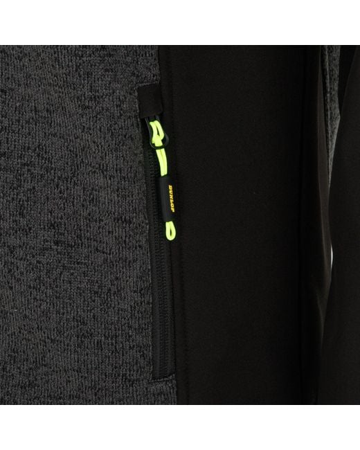 Dunlop Black On-Site Softshell Fleece for men