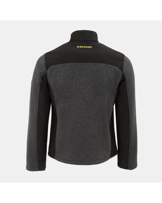 Dunlop Black On-Site Softshell Fleece for men