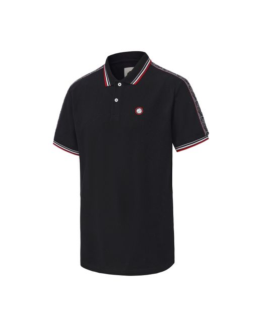 Pretty Green Black Tape Polo for men