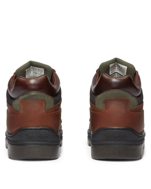 Timberland Brown Heritage Shoe With Gore-Tex Membrane For for men