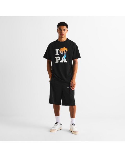 Palm Angels Black T-Shirt for men