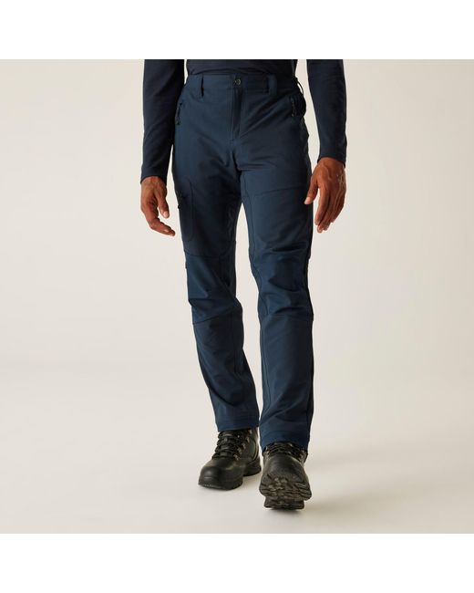 Regatta Blue Prolite Softshell Stretch Trousers for men
