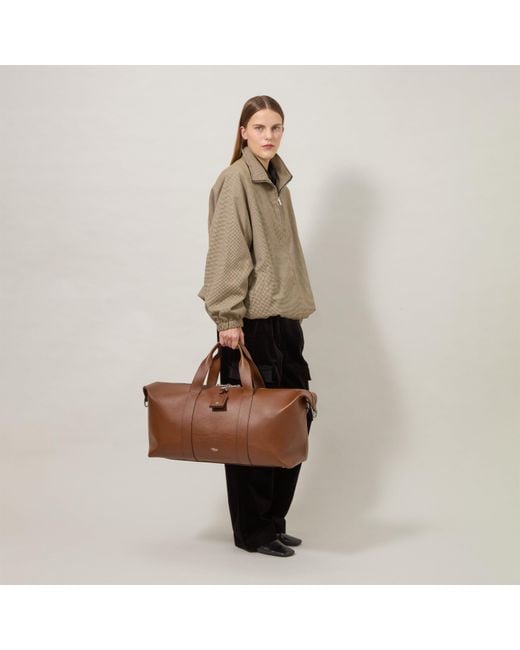 Mulberry Brown Heritage Medium Leather Clipper for men