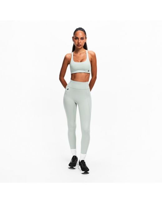 On Shoes Blue Medium Impact N Wired Sports Bra