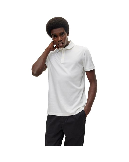 Boss White T Perry Short Sleeve Polo Shirt for men