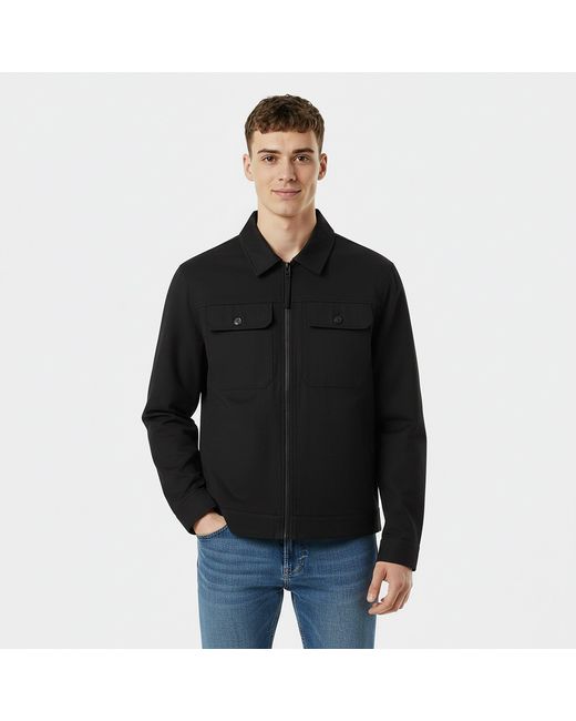 Jack Wills Black Shire Utility Overshirt for men