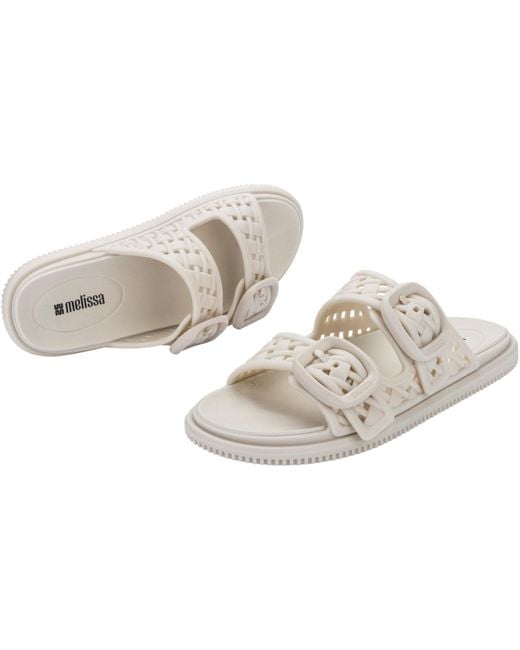 Melissa Metallic Possession Slip Flat Sandal