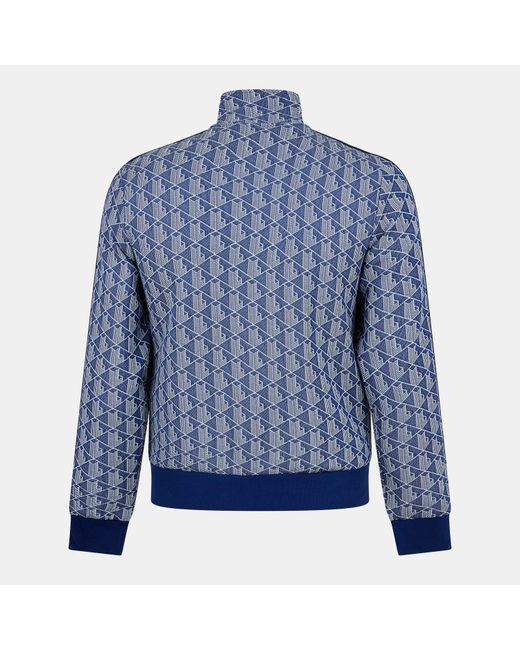 Lacoste Blue All Over Print Tracksuit Top for men