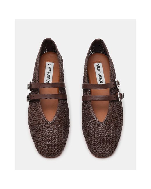 Steve Madden Brown Ballet Pumps