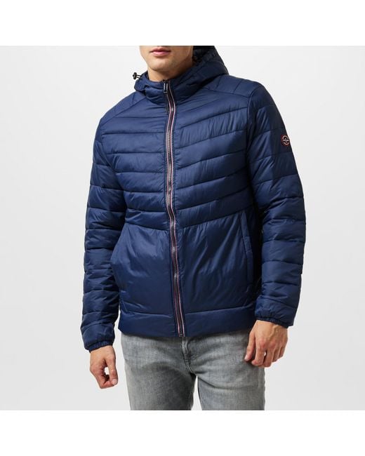 Jack & Jones Blue Sprint Insulated Medium Puffer Jacket for men