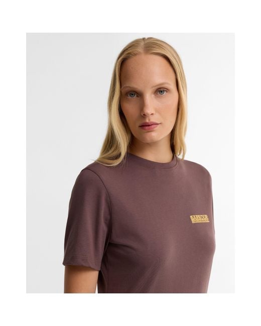 Barbour Purple B.Int Colletta Ss T Ld64
