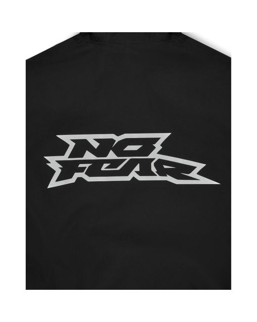 No Fear Black Oversized Ski Jacket for men