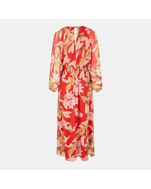 Biba Red Split Sleeve Skater Dress