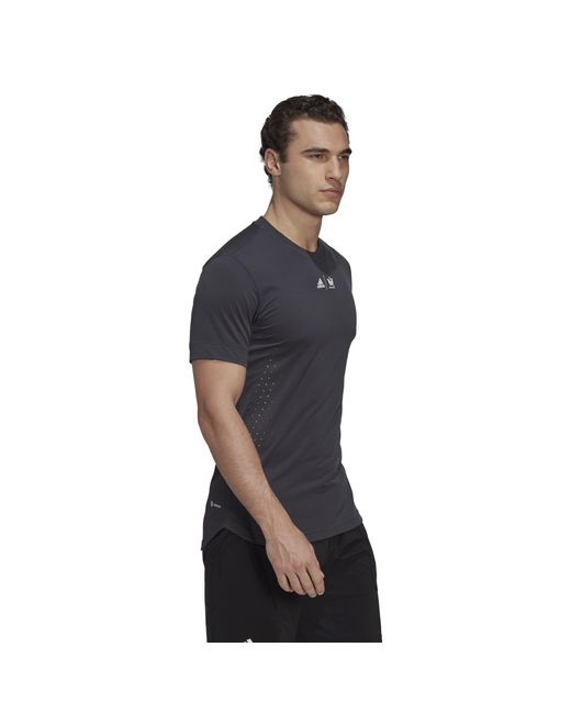 Adidas Blue New York Graphic Tennis Tee