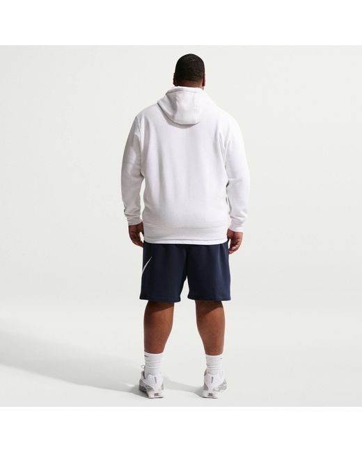 Nike Black Sportswear Club Graphic Shorts for men