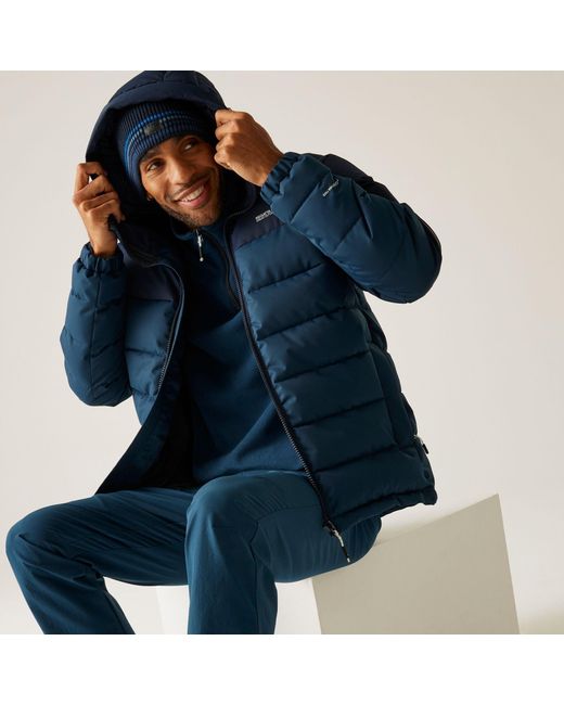 Regatta Blue Aldthorn Water-Resistant Quilted Jacket for men