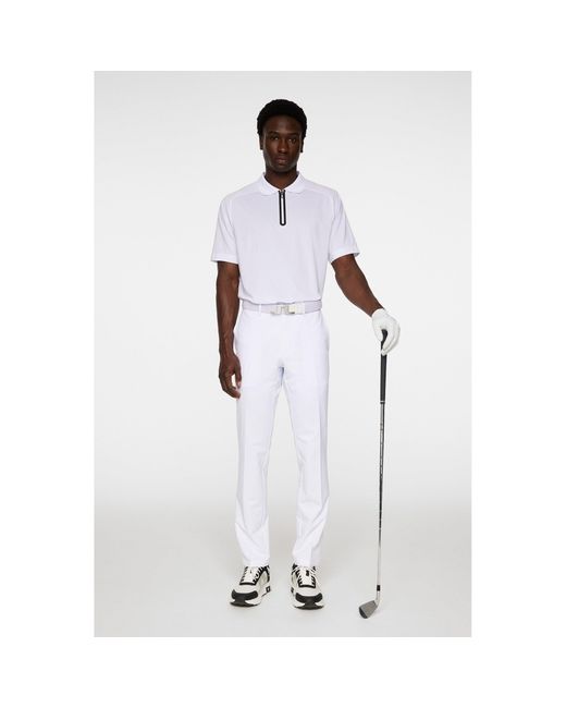 J.Lindeberg Blue Short Sleeve Performance Polo Shirt for men
