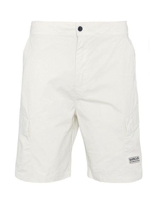 Barbour White Parson Shorts for men