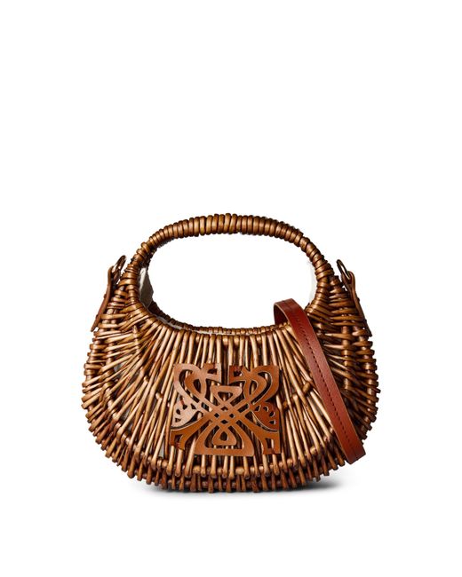 Biba Brown Wicker Shoulder Bags