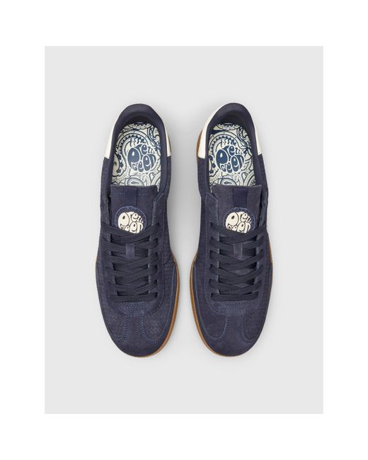 Pretty Green Blue Low-Top Trainers for men