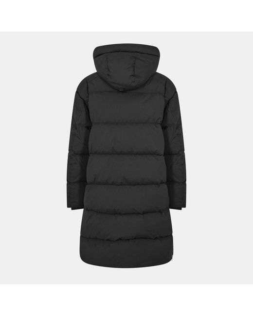 Moose Knuckles Black Everest Insulated Long Puffer Jacket for men