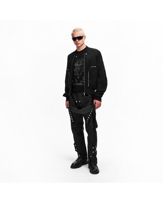 Rick Owens Black Bomber Jacket for men